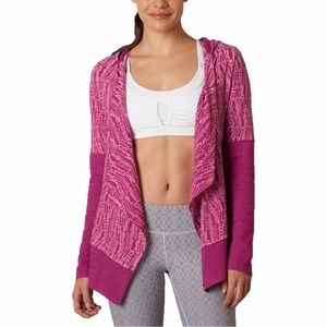 Prana Pink hooded wrap size XL